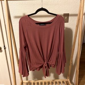 Anna Grace • Burnt Orange Peasant Top